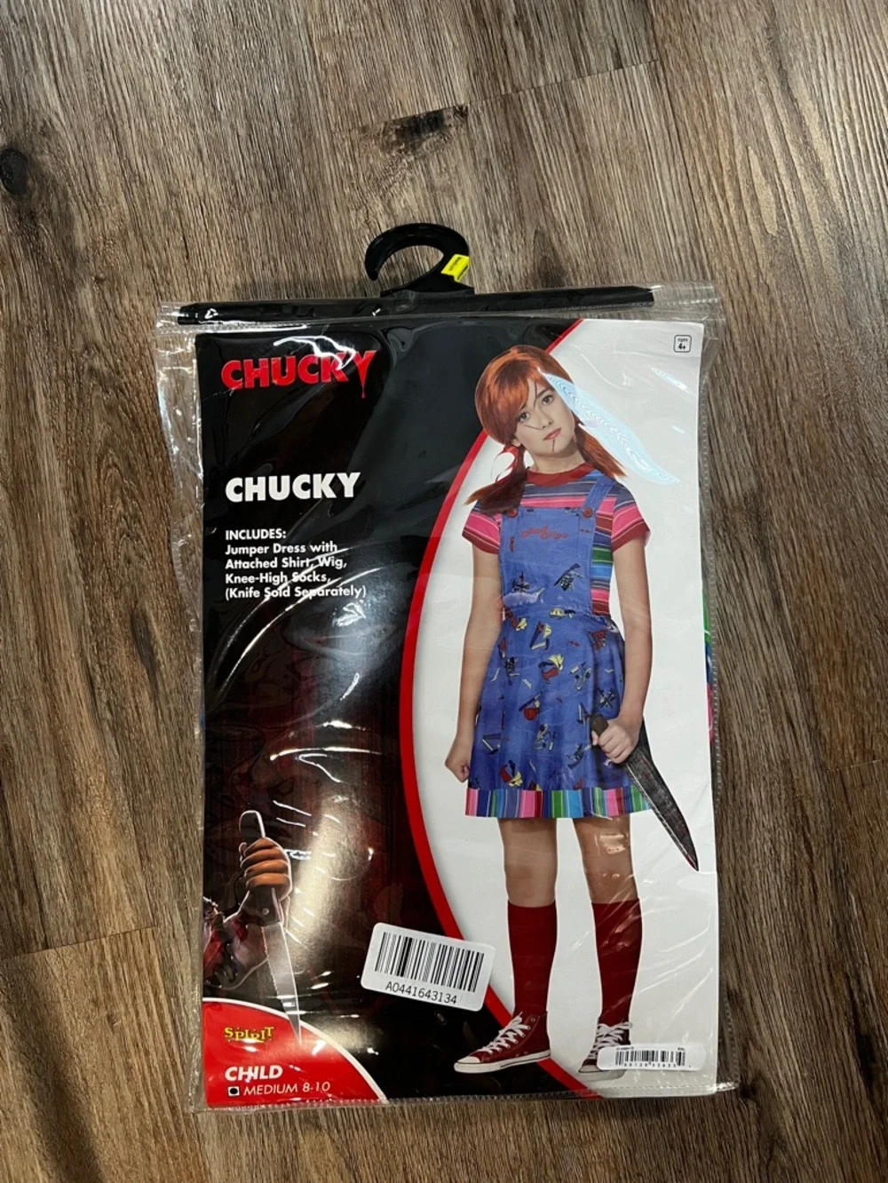 Girls Chucky Dress Costume - Size M - 8 / 10 - Picture 4 of 5